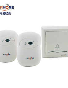 門鈴無線家用不用電池一拖二拖一電子遙控遠距離智能穿墻防水門玲